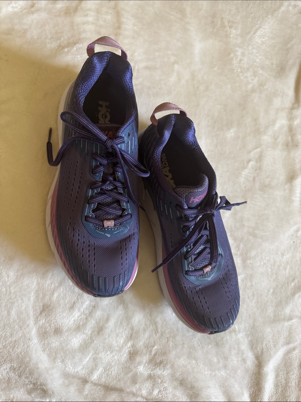 Hoka One One Purple Running Shoes W Clifton 5